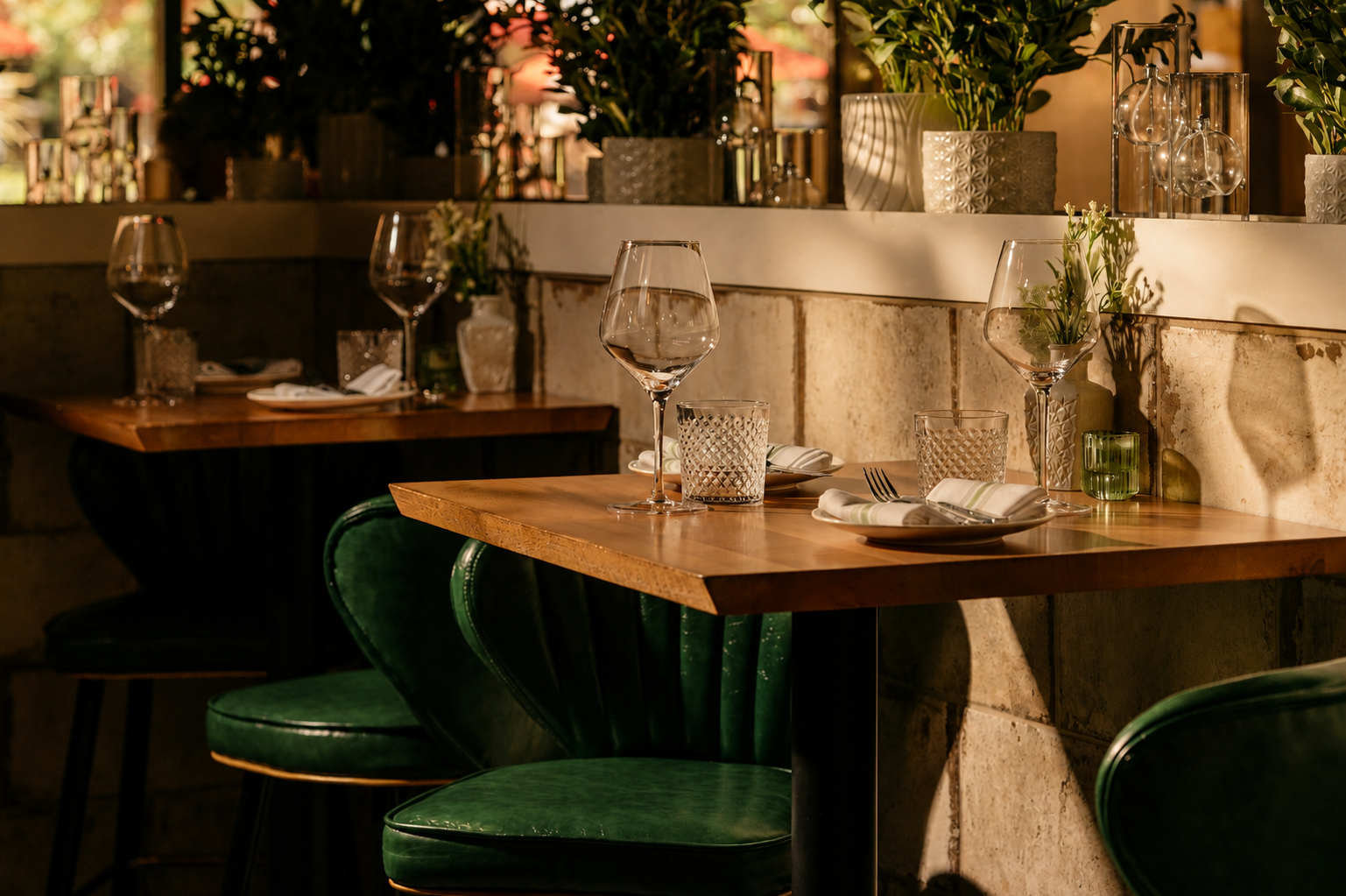 Vacanza Romana Italian Restaurant — emerald dining room