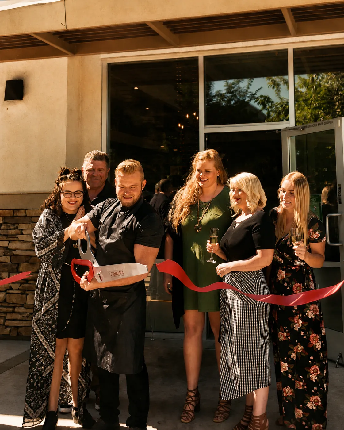 The Mimosa House family on opening day